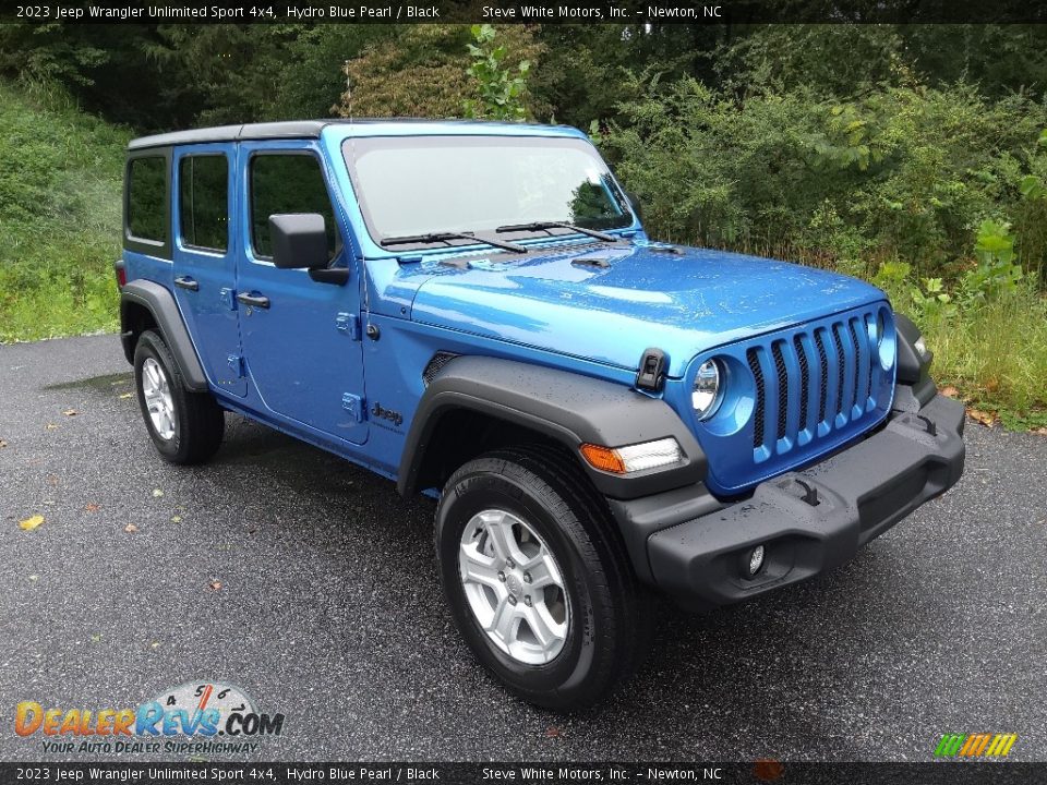 2023 Jeep Wrangler Unlimited Sport 4x4 Hydro Blue Pearl / Black Photo #4