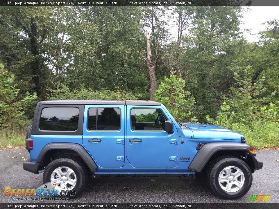 2023 Jeep Wrangler Unlimited Sport 4x4 Hydro Blue Pearl / Black Photo #5