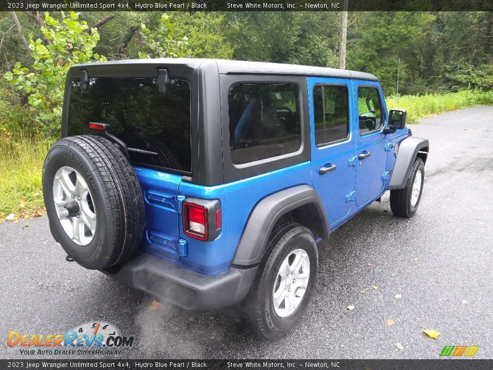 2023 Jeep Wrangler Unlimited Sport 4x4 Hydro Blue Pearl / Black Photo #6