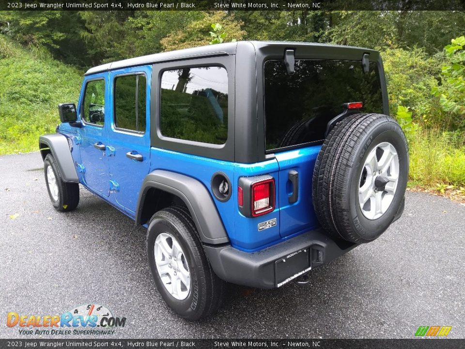 2023 Jeep Wrangler Unlimited Sport 4x4 Hydro Blue Pearl / Black Photo #8