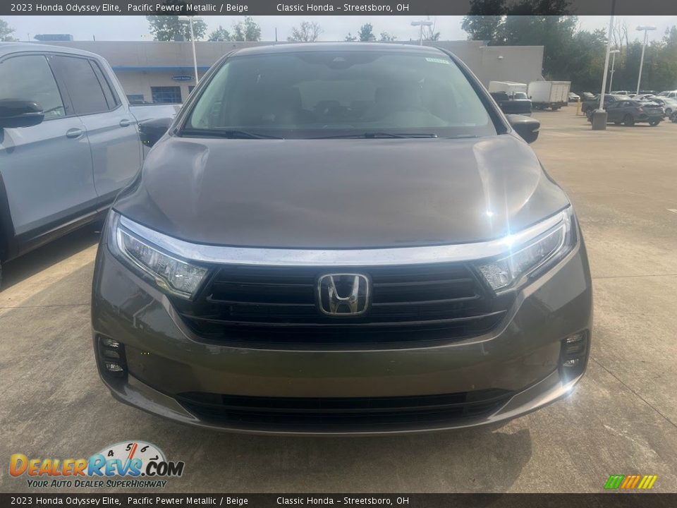 2023 Honda Odyssey Elite Pacific Pewter Metallic / Beige Photo #2