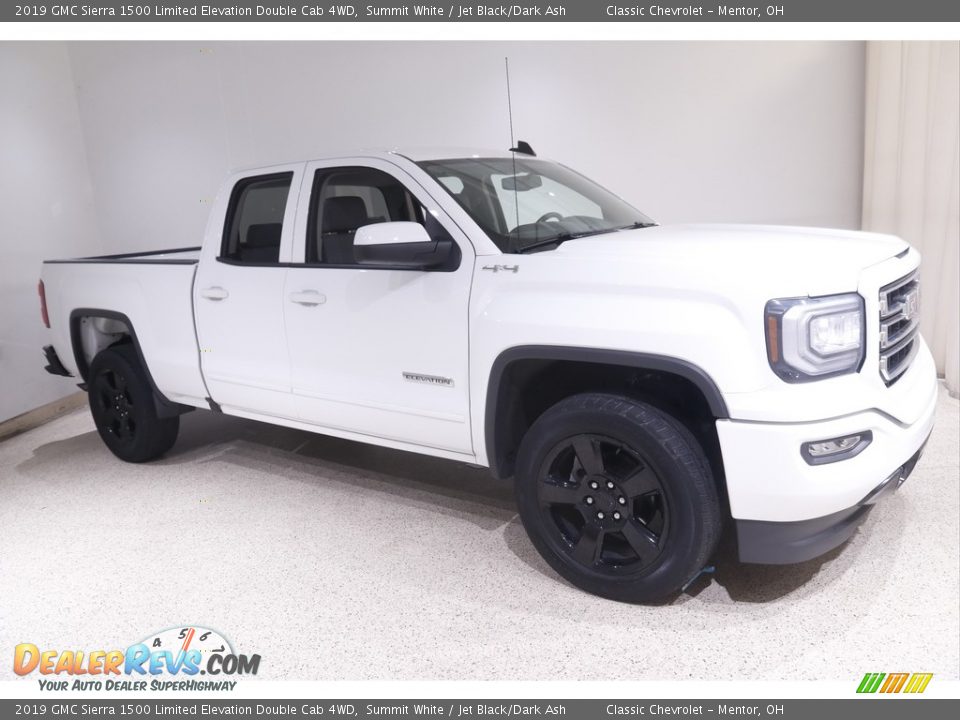 2019 GMC Sierra 1500 Limited Elevation Double Cab 4WD Summit White / Jet Black/Dark Ash Photo #1