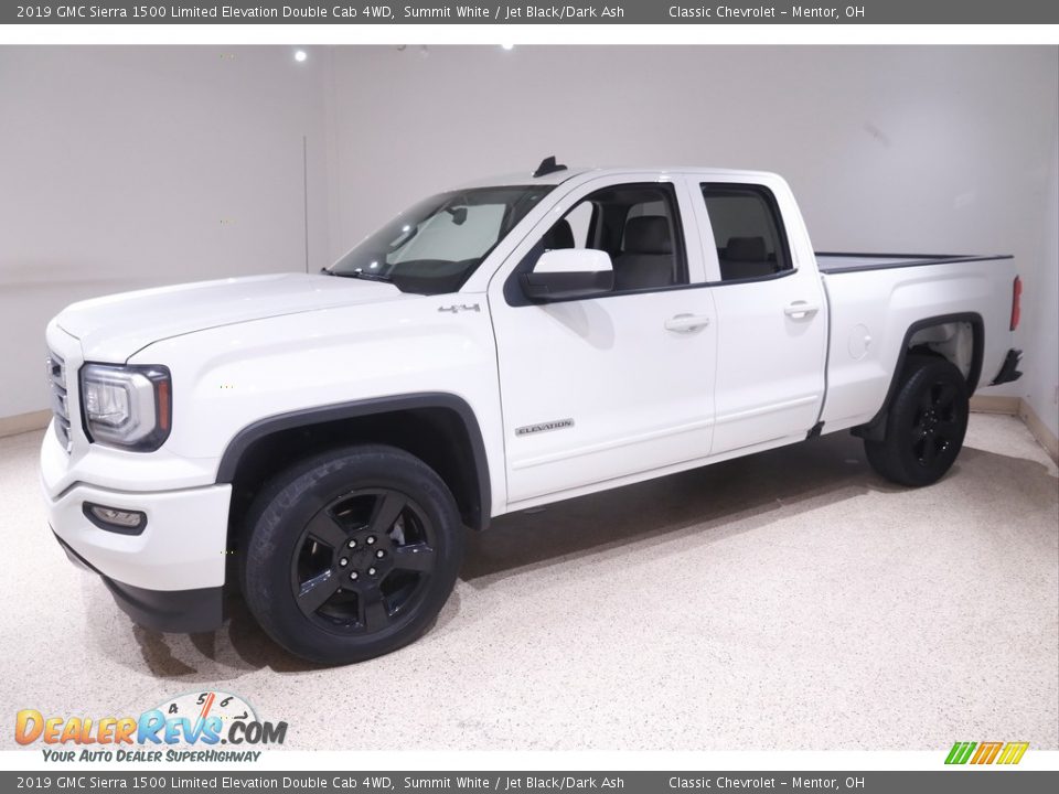 2019 GMC Sierra 1500 Limited Elevation Double Cab 4WD Summit White / Jet Black/Dark Ash Photo #3