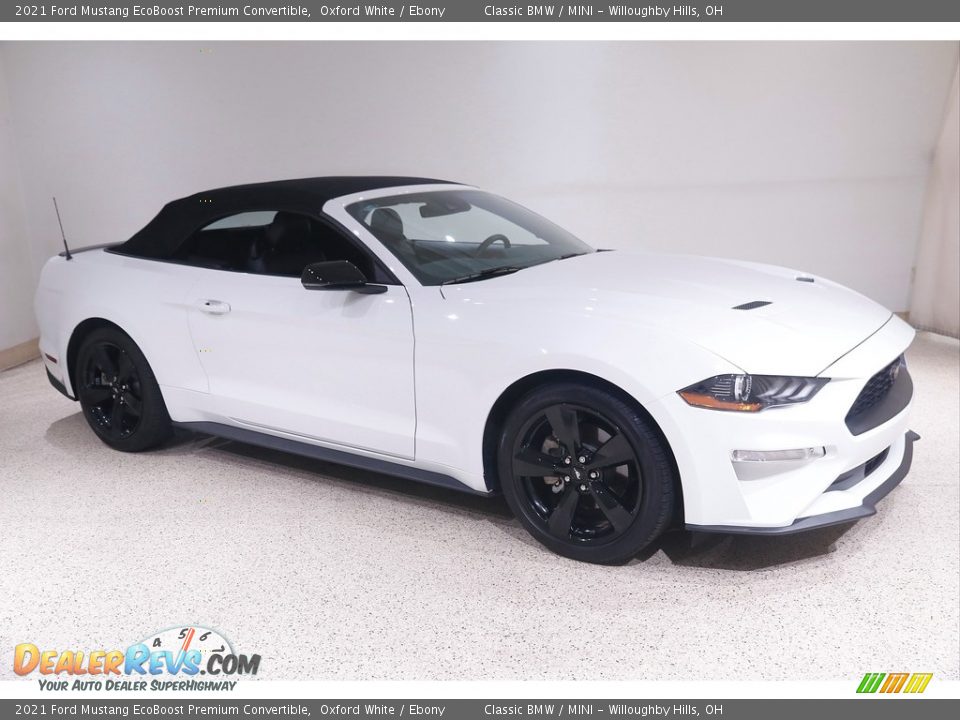 2021 Ford Mustang EcoBoost Premium Convertible Oxford White / Ebony Photo #2