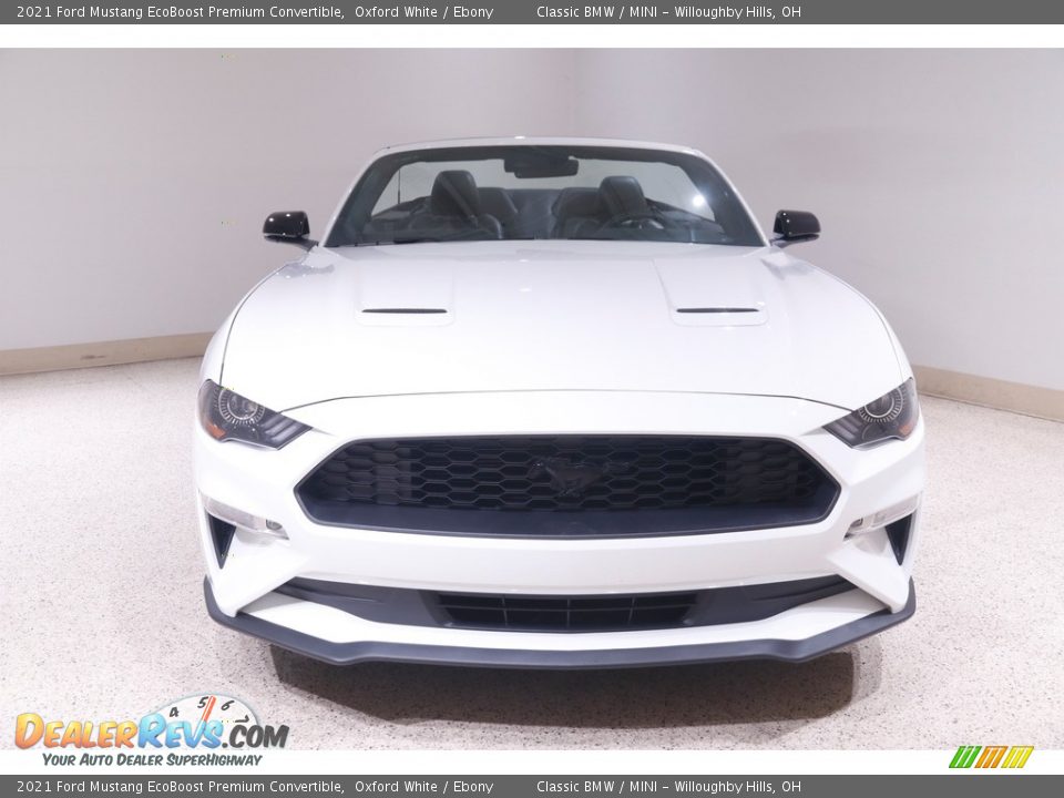2021 Ford Mustang EcoBoost Premium Convertible Oxford White / Ebony Photo #3