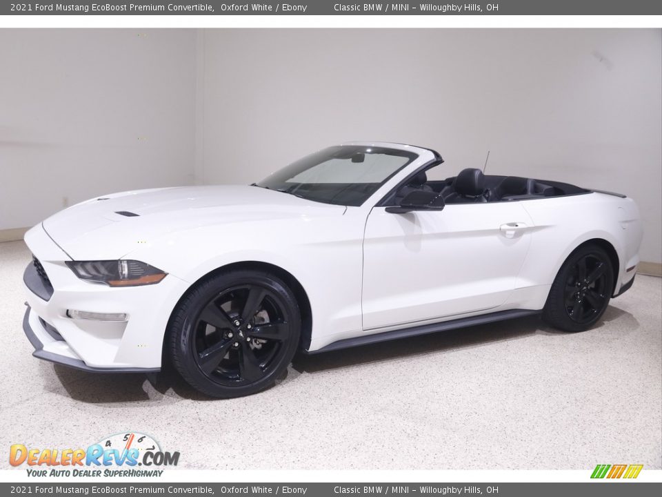 2021 Ford Mustang EcoBoost Premium Convertible Oxford White / Ebony Photo #4