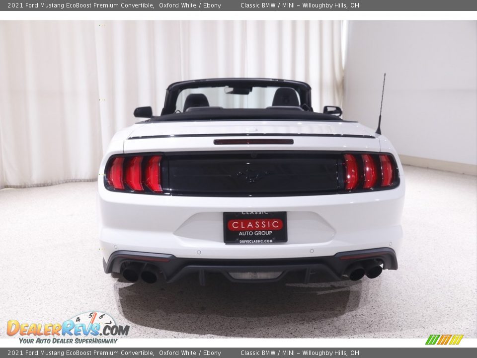 2021 Ford Mustang EcoBoost Premium Convertible Oxford White / Ebony Photo #20