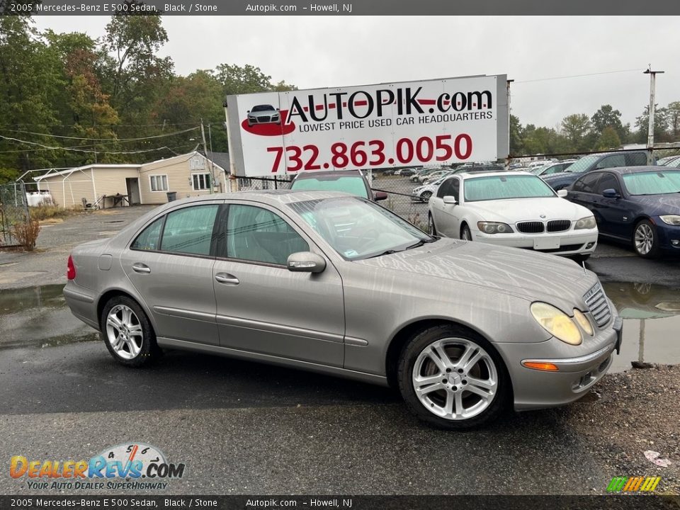 2005 Mercedes-Benz E 500 Sedan Black / Stone Photo #1