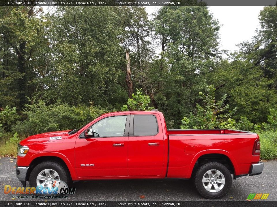 2019 Ram 1500 Laramie Quad Cab 4x4 Flame Red / Black Photo #1