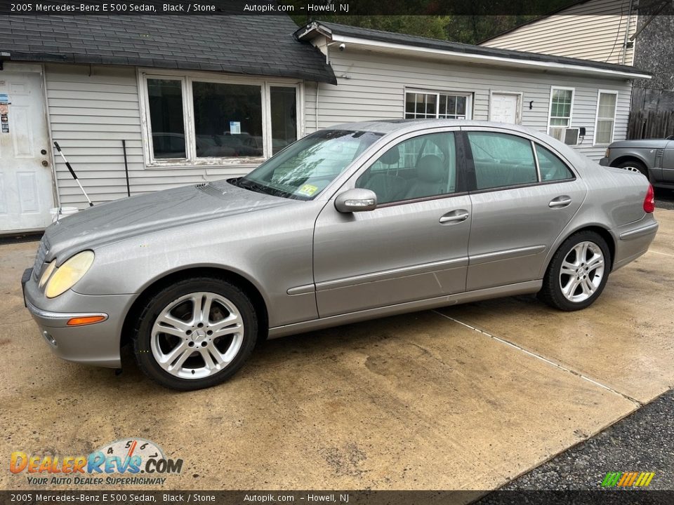 2005 Mercedes-Benz E 500 Sedan Black / Stone Photo #3