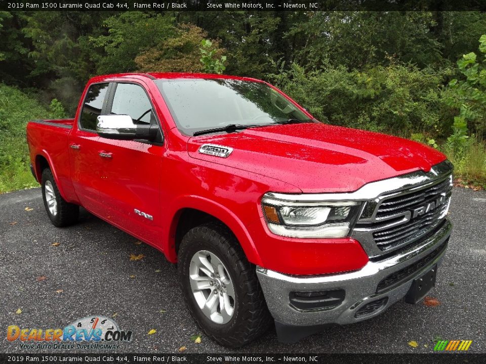 2019 Ram 1500 Laramie Quad Cab 4x4 Flame Red / Black Photo #4