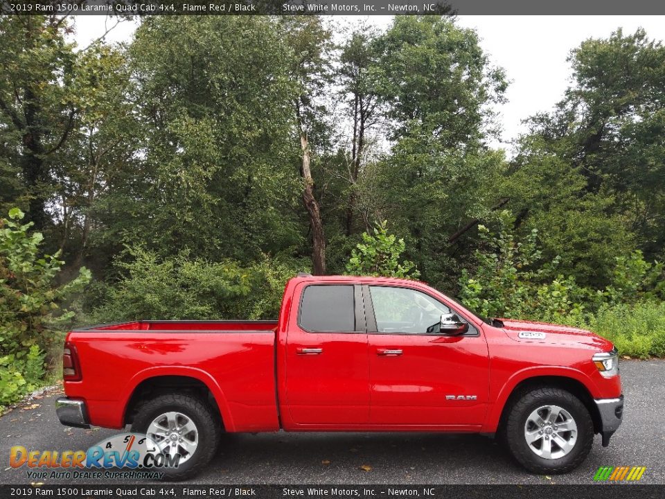 2019 Ram 1500 Laramie Quad Cab 4x4 Flame Red / Black Photo #5