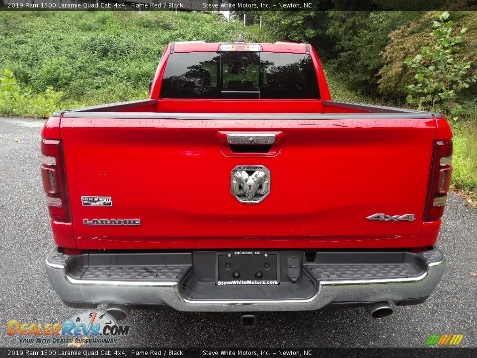 2019 Ram 1500 Laramie Quad Cab 4x4 Flame Red / Black Photo #7