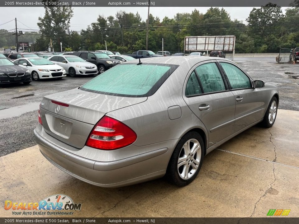 2005 Mercedes-Benz E 500 Sedan Black / Stone Photo #8