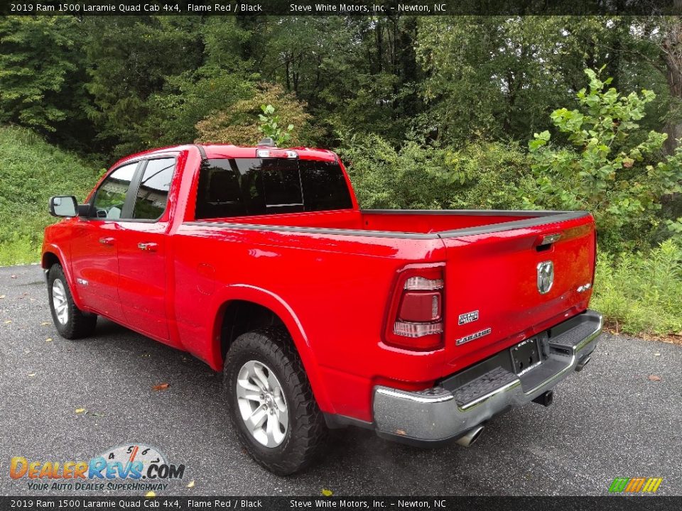 2019 Ram 1500 Laramie Quad Cab 4x4 Flame Red / Black Photo #9