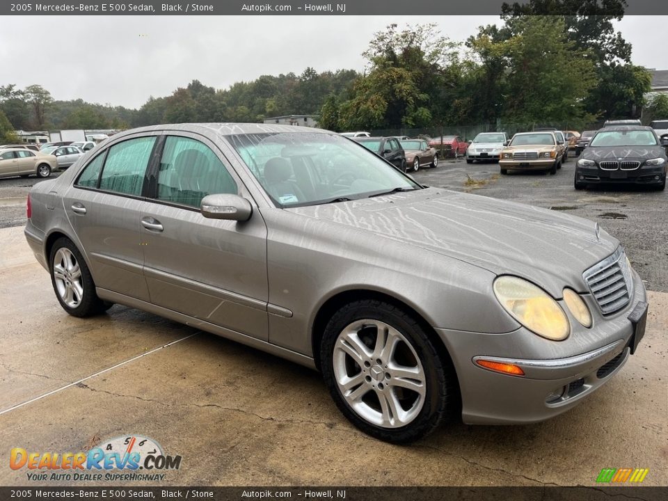 2005 Mercedes-Benz E 500 Sedan Black / Stone Photo #12