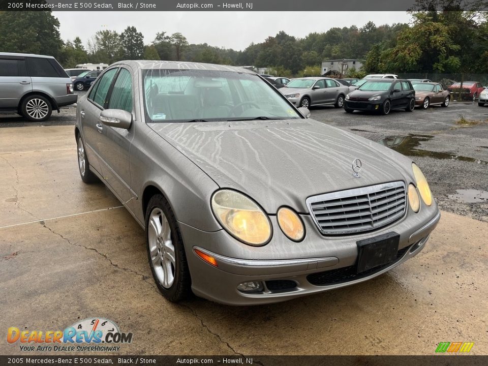 2005 Mercedes-Benz E 500 Sedan Black / Stone Photo #13