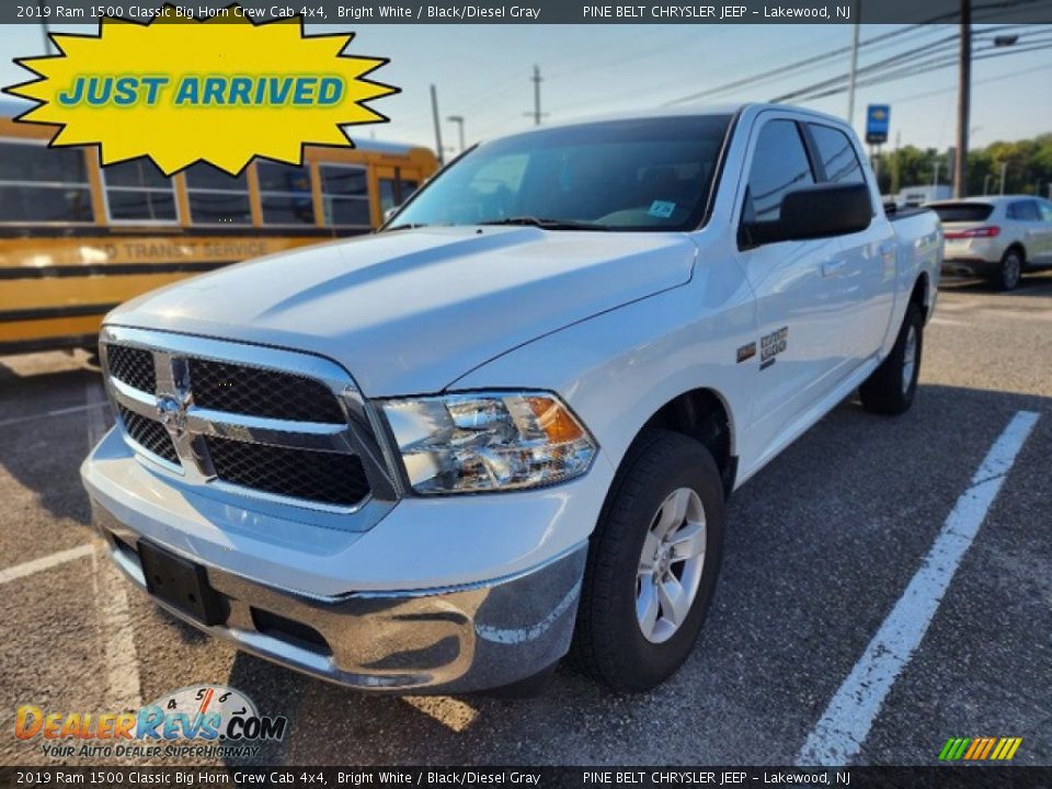 2019 Ram 1500 Classic Big Horn Crew Cab 4x4 Bright White / Black/Diesel Gray Photo #1