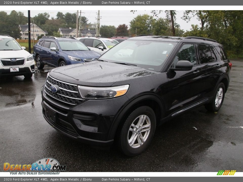 2020 Ford Explorer XLT 4WD Agate Black Metallic / Ebony Photo #1