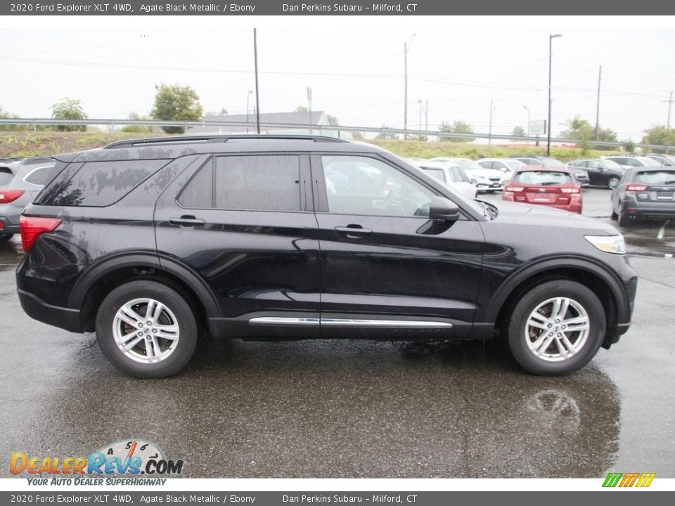 2020 Ford Explorer XLT 4WD Agate Black Metallic / Ebony Photo #4