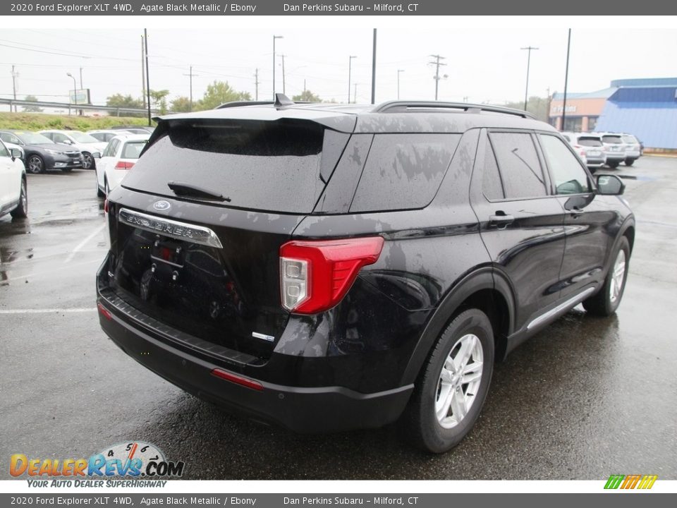 2020 Ford Explorer XLT 4WD Agate Black Metallic / Ebony Photo #5