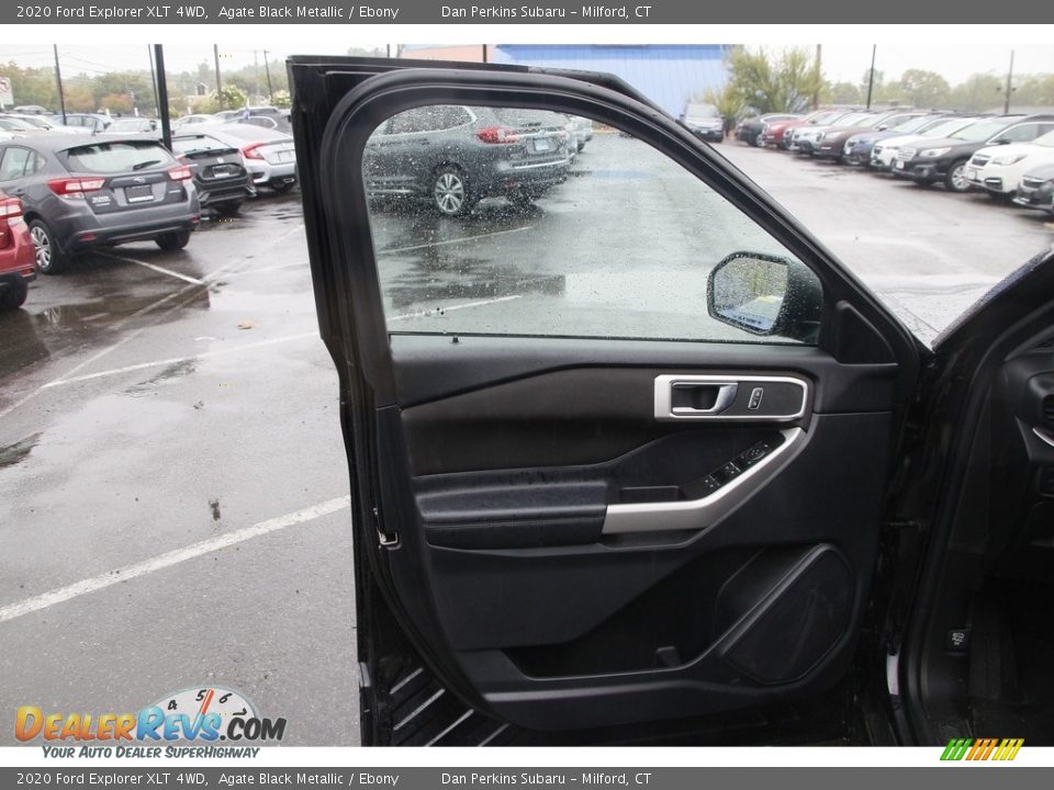 2020 Ford Explorer XLT 4WD Agate Black Metallic / Ebony Photo #9