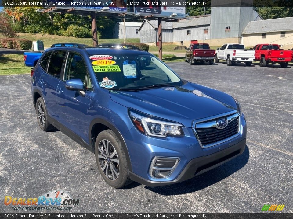 2019 Subaru Forester 2.5i Limited Horizon Blue Pearl / Gray Photo #8