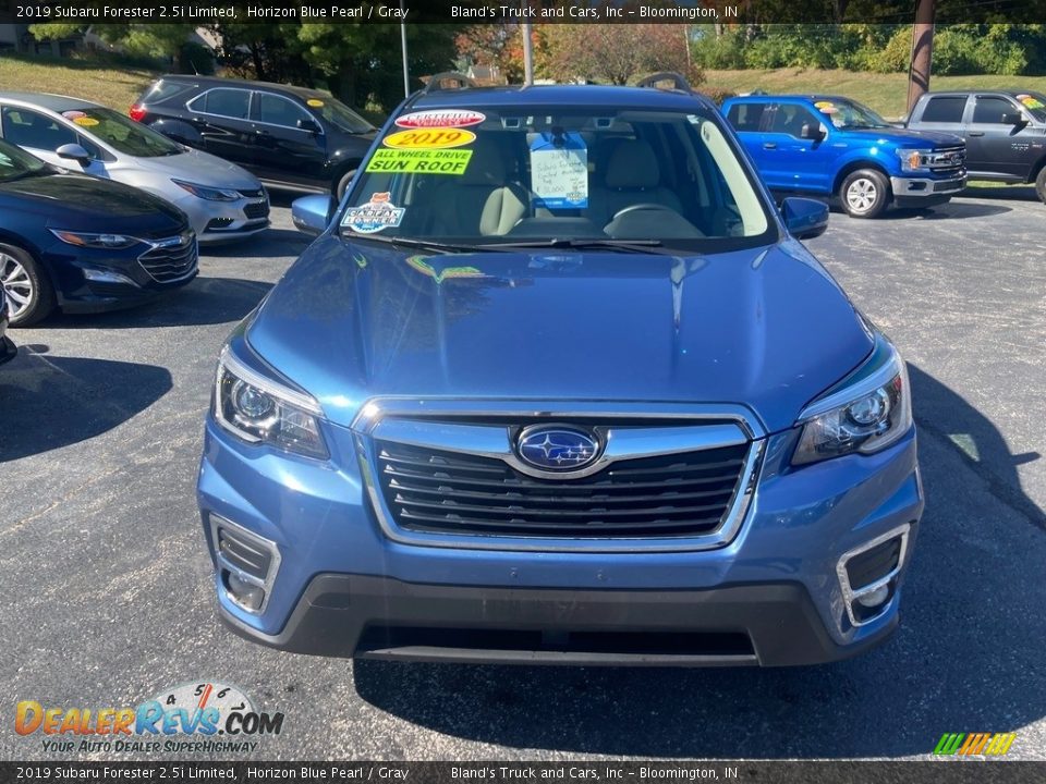 2019 Subaru Forester 2.5i Limited Horizon Blue Pearl / Gray Photo #9