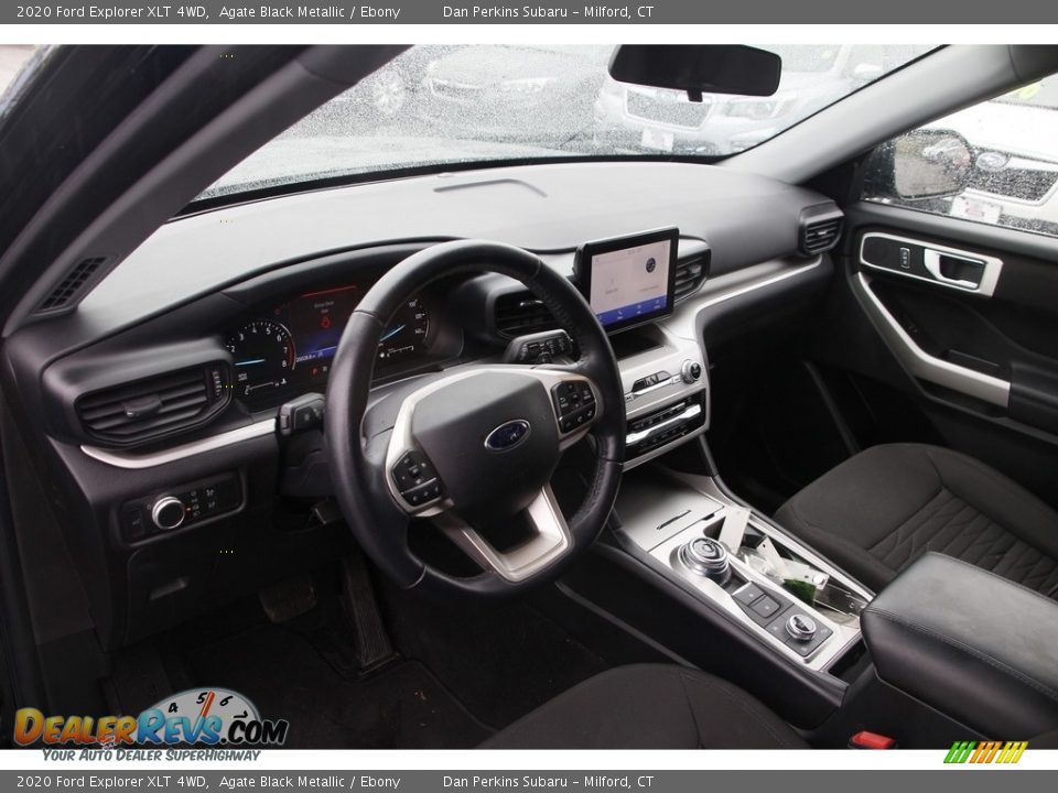 2020 Ford Explorer XLT 4WD Agate Black Metallic / Ebony Photo #11