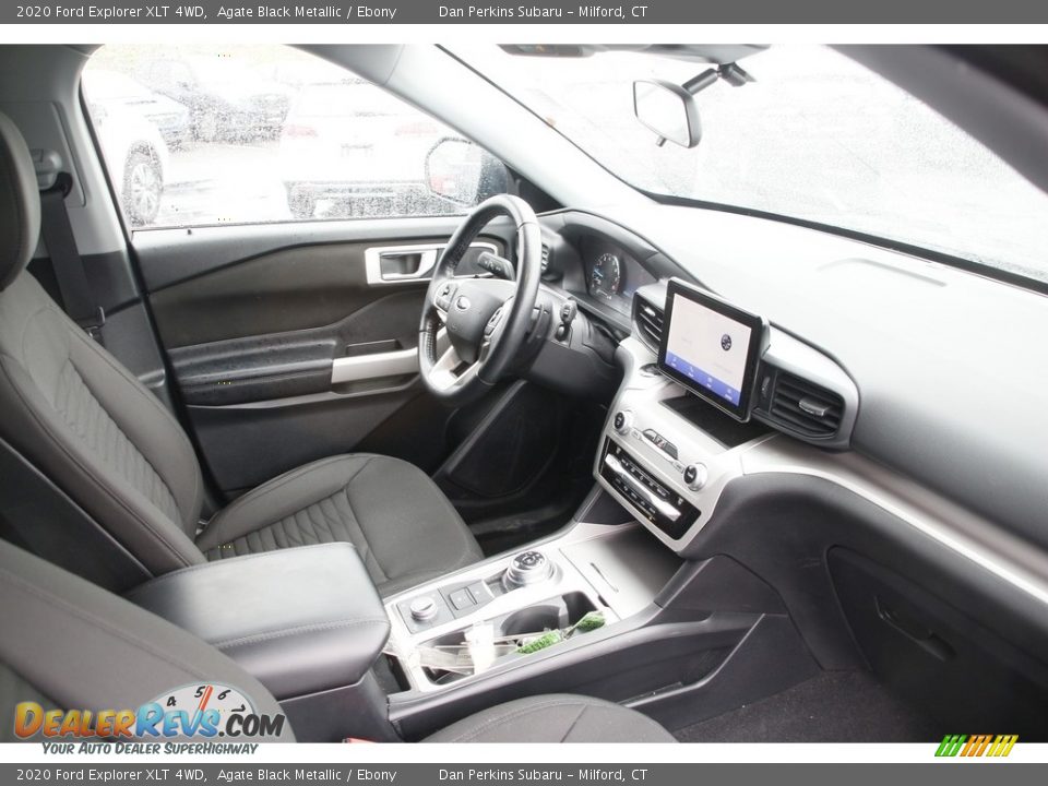 2020 Ford Explorer XLT 4WD Agate Black Metallic / Ebony Photo #14