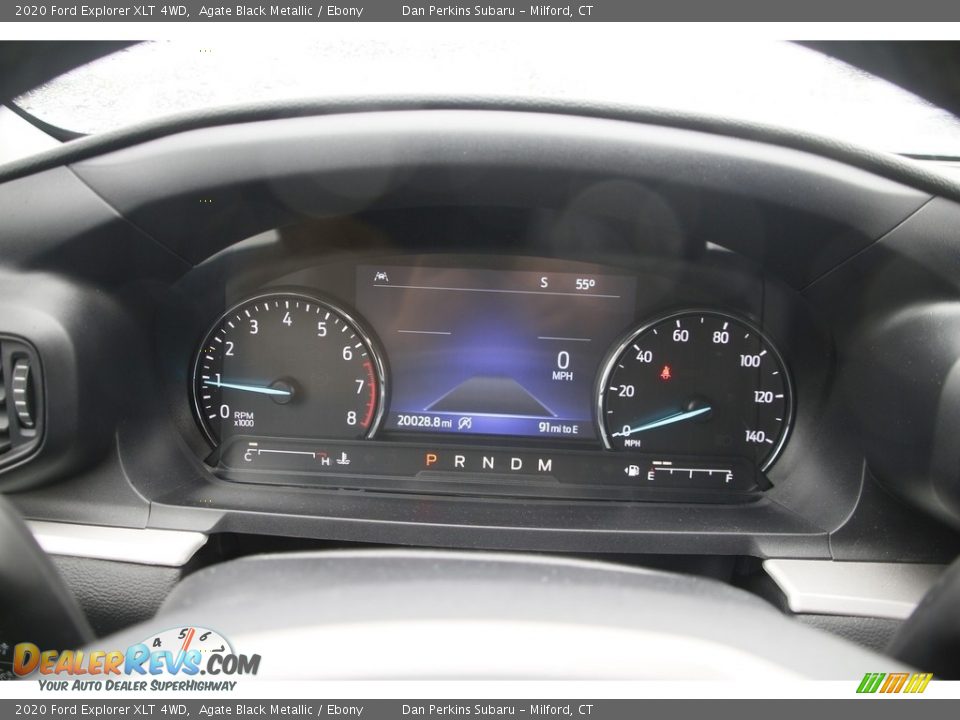 2020 Ford Explorer XLT 4WD Agate Black Metallic / Ebony Photo #16