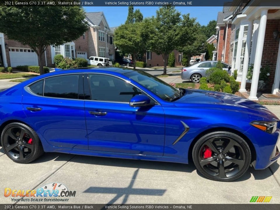 2021 Genesis G70 3.3T AWD Mallorca Blue / Black Photo #1