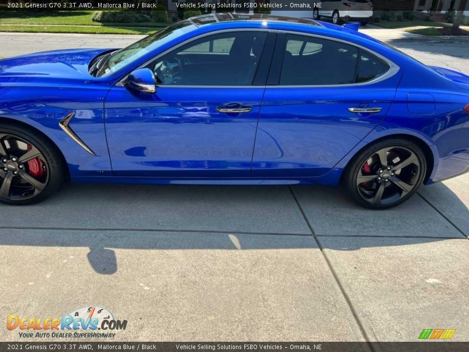 2021 Genesis G70 3.3T AWD Mallorca Blue / Black Photo #2