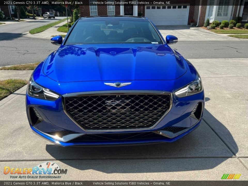 2021 Genesis G70 3.3T AWD Mallorca Blue / Black Photo #3