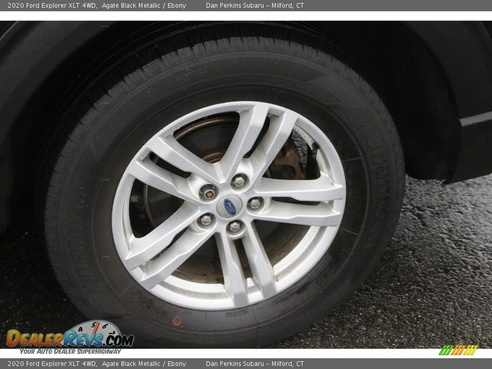 2020 Ford Explorer XLT 4WD Agate Black Metallic / Ebony Photo #24