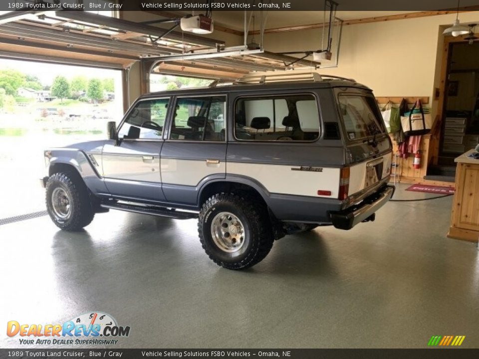 1989 Toyota Land Cruiser Blue / Gray Photo #1