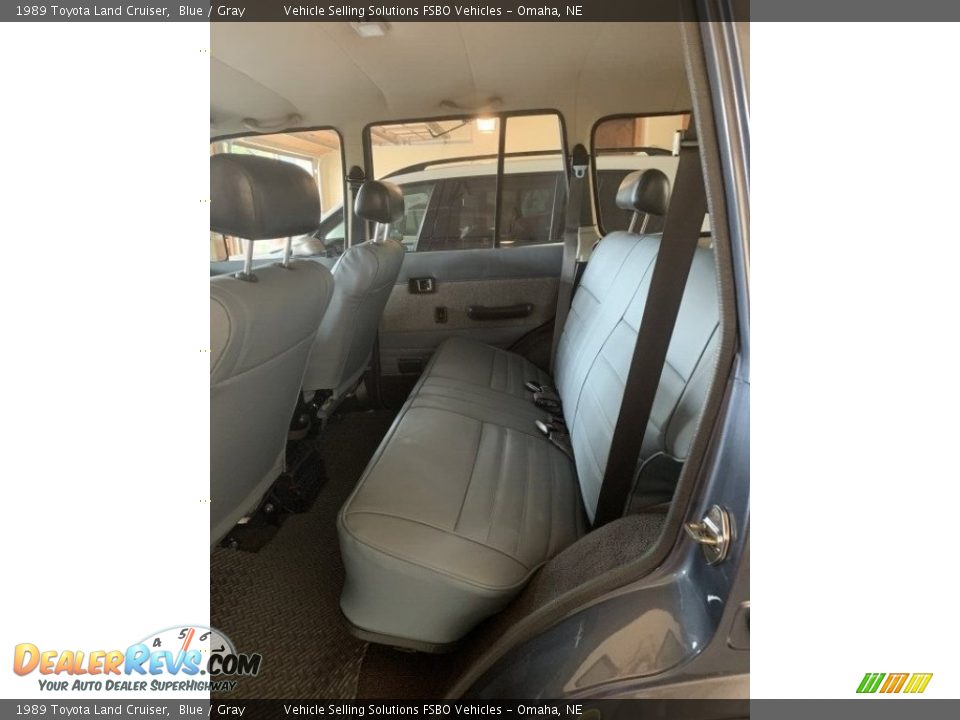 Rear Seat of 1989 Toyota Land Cruiser  Photo #7