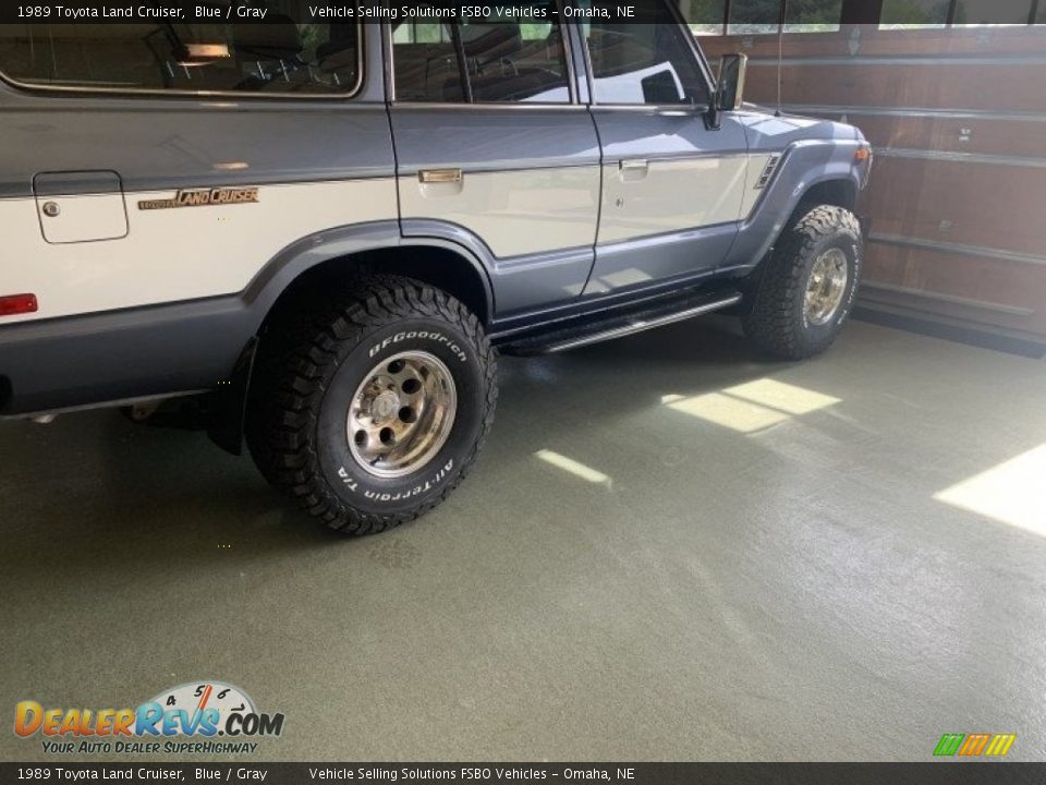 1989 Toyota Land Cruiser Blue / Gray Photo #16