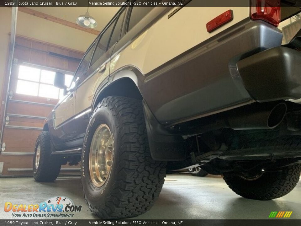 1989 Toyota Land Cruiser Blue / Gray Photo #22