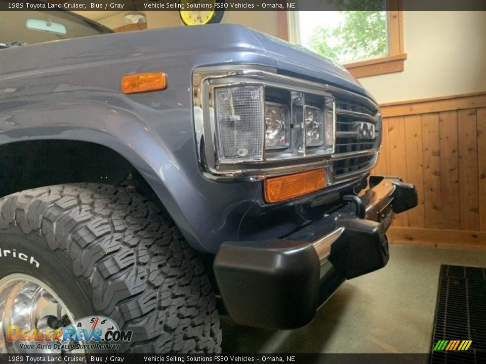 1989 Toyota Land Cruiser Blue / Gray Photo #24