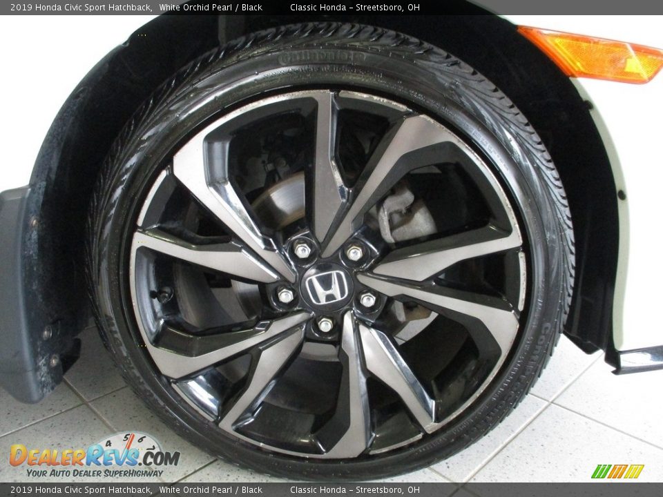 2019 Honda Civic Sport Hatchback White Orchid Pearl / Black Photo #5