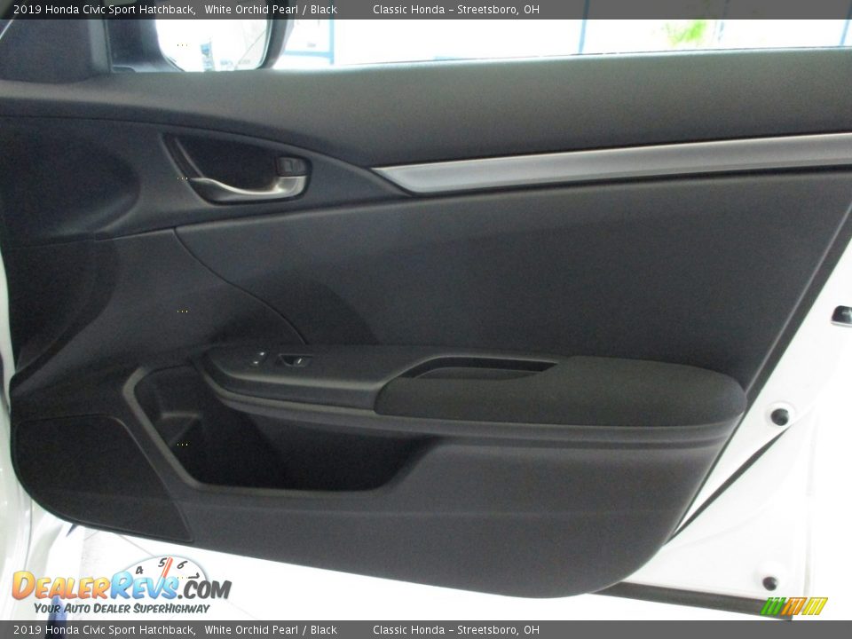 2019 Honda Civic Sport Hatchback White Orchid Pearl / Black Photo #14