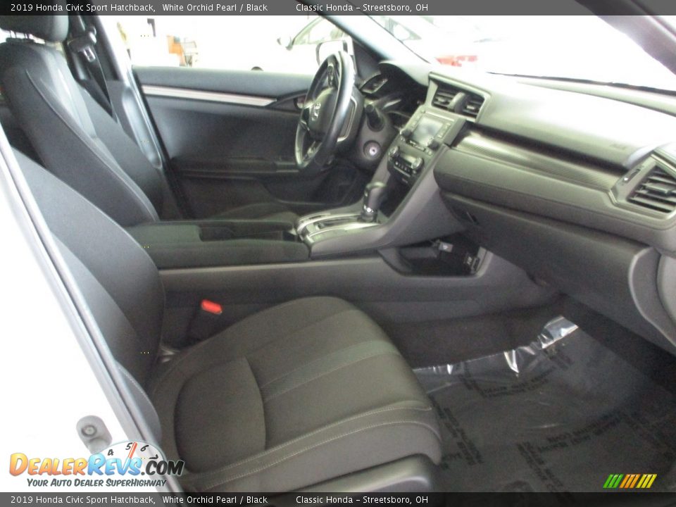 2019 Honda Civic Sport Hatchback White Orchid Pearl / Black Photo #15