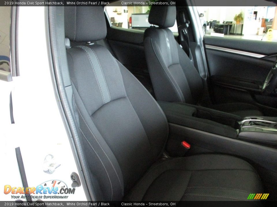 2019 Honda Civic Sport Hatchback White Orchid Pearl / Black Photo #16