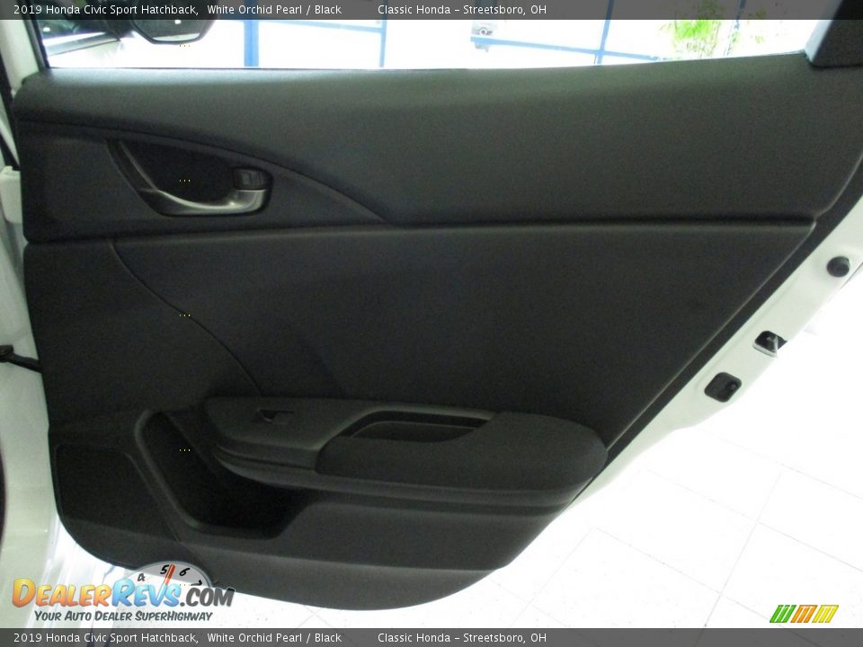 2019 Honda Civic Sport Hatchback White Orchid Pearl / Black Photo #17