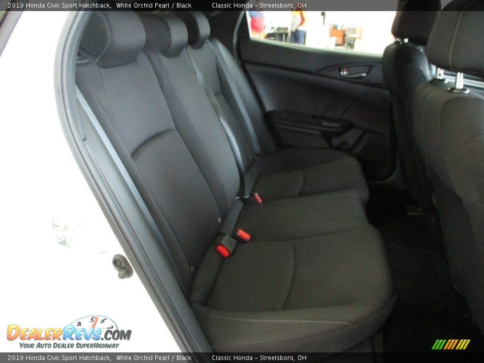2019 Honda Civic Sport Hatchback White Orchid Pearl / Black Photo #19