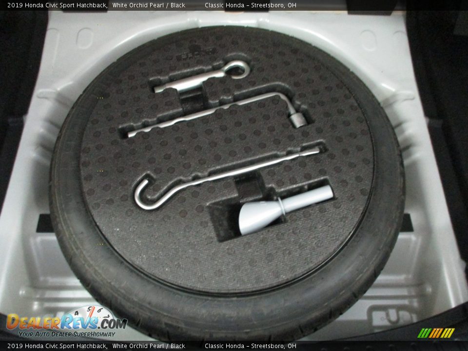 2019 Honda Civic Sport Hatchback White Orchid Pearl / Black Photo #21