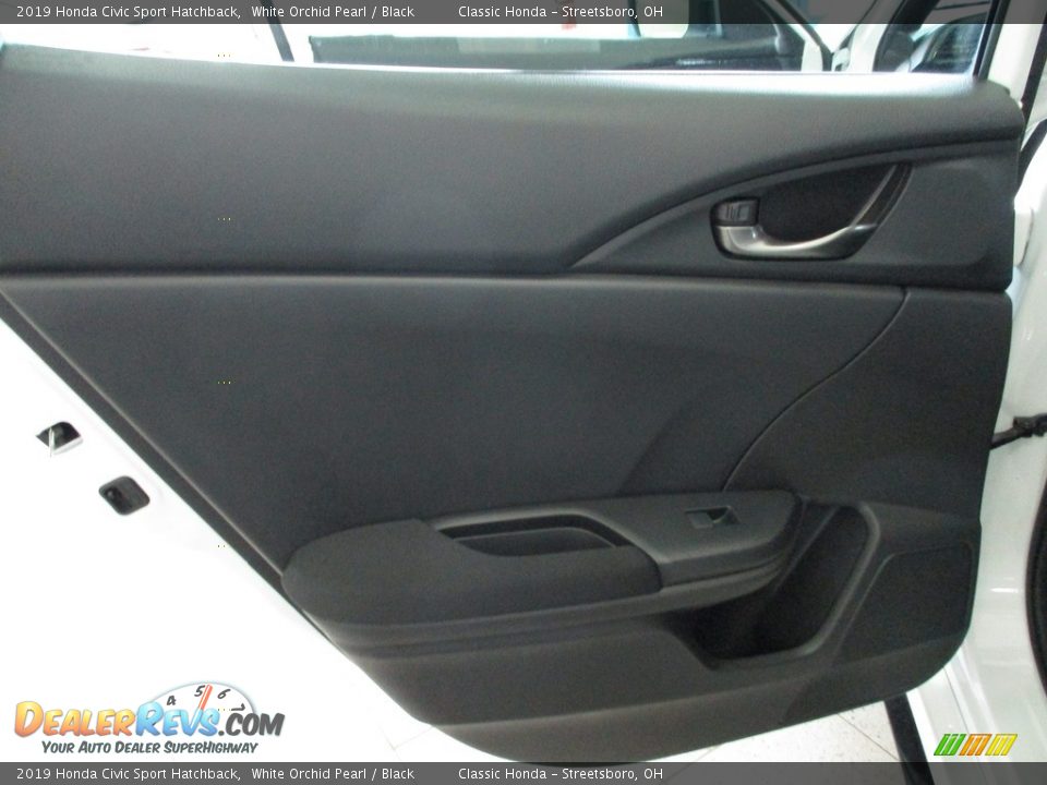 2019 Honda Civic Sport Hatchback White Orchid Pearl / Black Photo #22