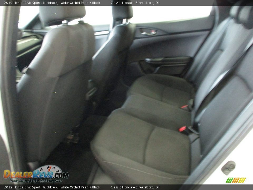 2019 Honda Civic Sport Hatchback White Orchid Pearl / Black Photo #23