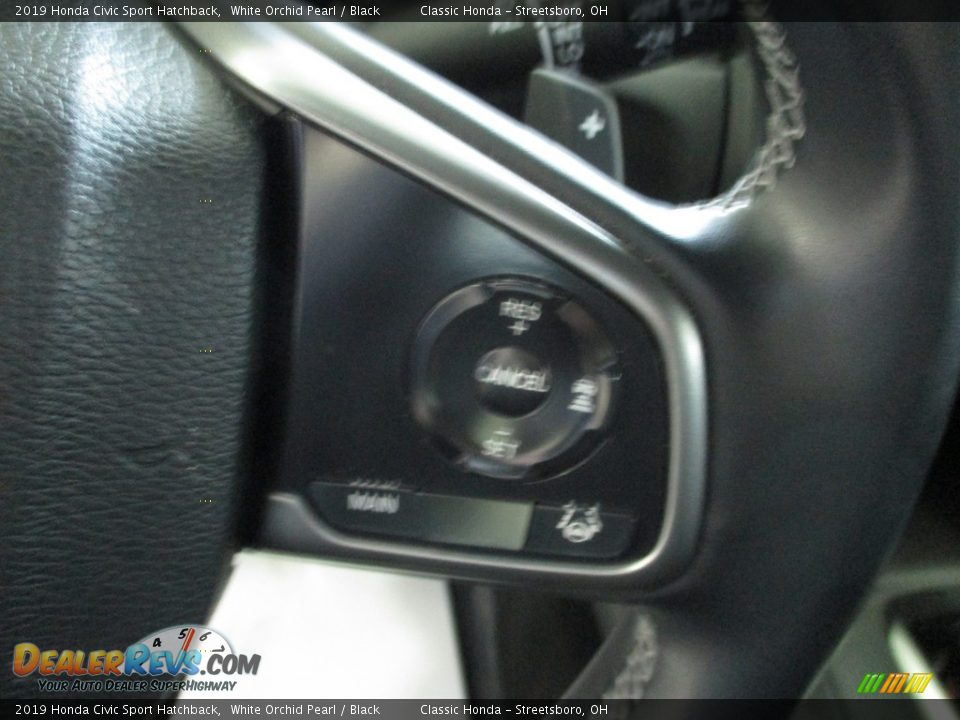 2019 Honda Civic Sport Hatchback White Orchid Pearl / Black Photo #31